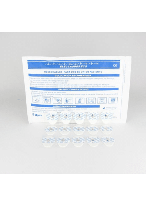 Electrodos ECG 35x42mm (50 unidades por paquete)