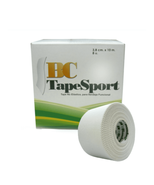 bc tape spor blanco. vendaje inelastico depotivo alta adherencia