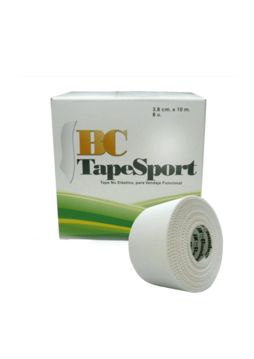 bc tape spor blanco. vendaje inelastico depotivo alta adherencia