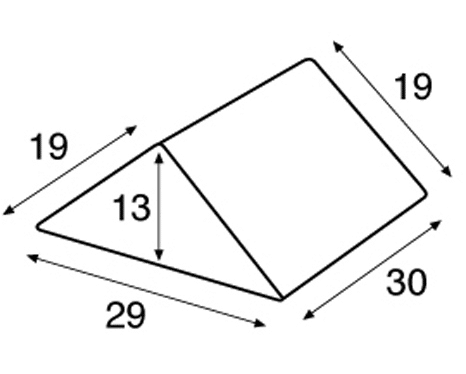 ALMOFADA DE CUNHA POSTURAL PARA SOFÁS DE TIPO TRIANGULAR