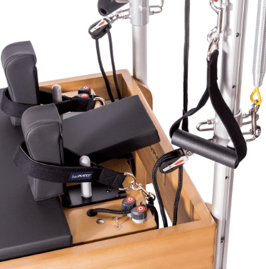 REFORMER PILATES DE MADERA MONITOR CON TORRE