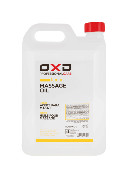 Aceite para masaje con limón OXD de 5lts + dispensador