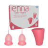 ENNA CYCLE ORIGINAL copa menstrual suave y flexible (Kit de 2 copas + ENNA box)