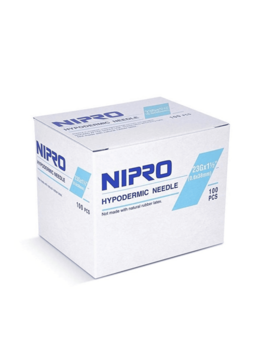 NIPRO: agujas hipodérmicas (100 unidades)