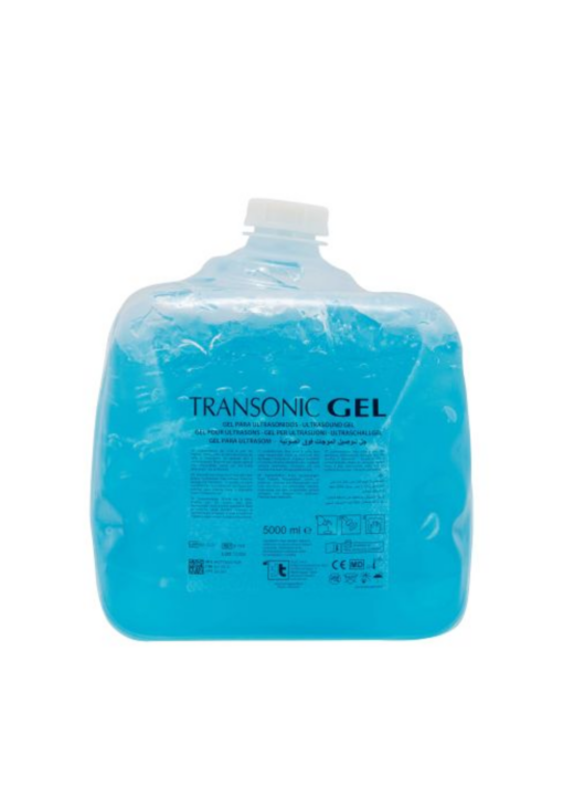 Gel de ultrasonidos TRANSONIC AZUL de garrafa flexible 5lts