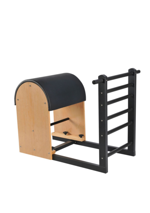 Barril de pilates con escalera y base de acero